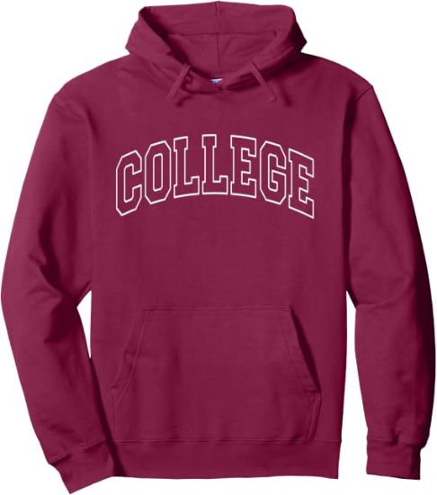 Picture of That Says College - University Varsity Campus Aesthetic Pullover Hoodie