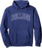 Picture of That Says College - University Varsity Campus Aesthetic Pullover Hoodie